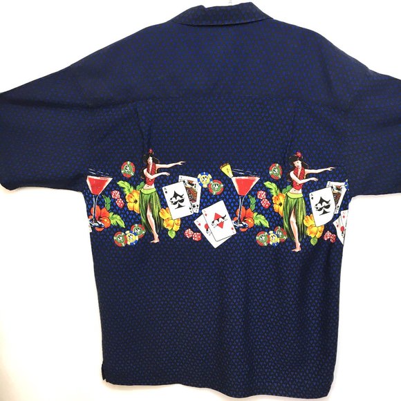 Big Dogs Hawaiian Rayon Camp Shirt EUC - Picture 7 of 12